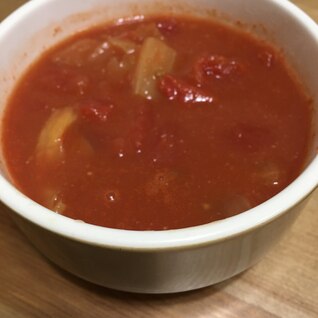 味噌汁リメイク☆トマトスープ